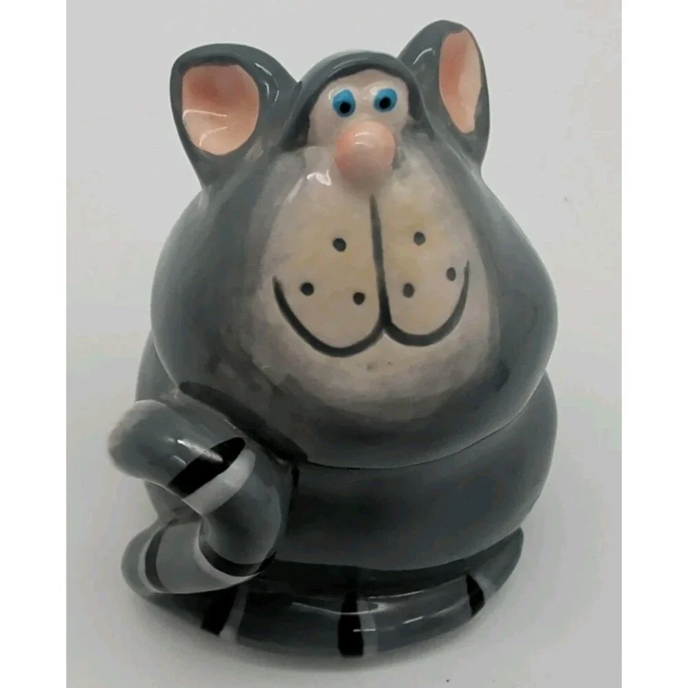 Russ Berrien & Co By Douglas Alley Katz Grey Cat Pepper Shaker Replacement